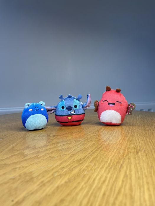 3шт Squishmallows Squishville Стич оригинал