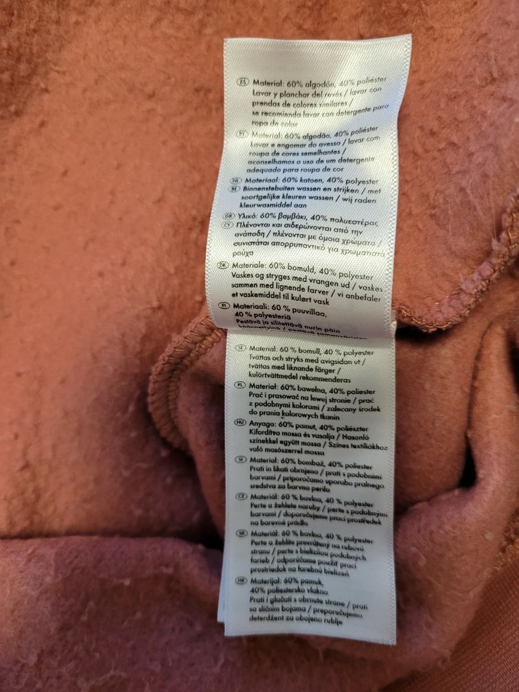 LIDL Esmara Różowa Bluza Ciążowa Dresowa r. S