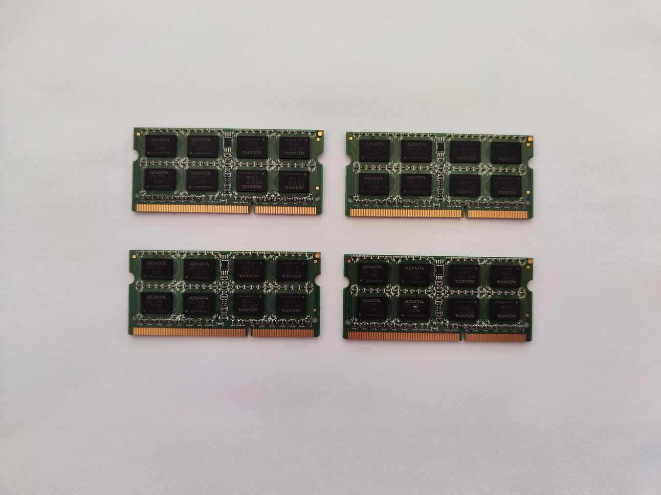 4 Módulos de Memória RAM - Total: 16GB DDR3 1600MHz (Portáteis)