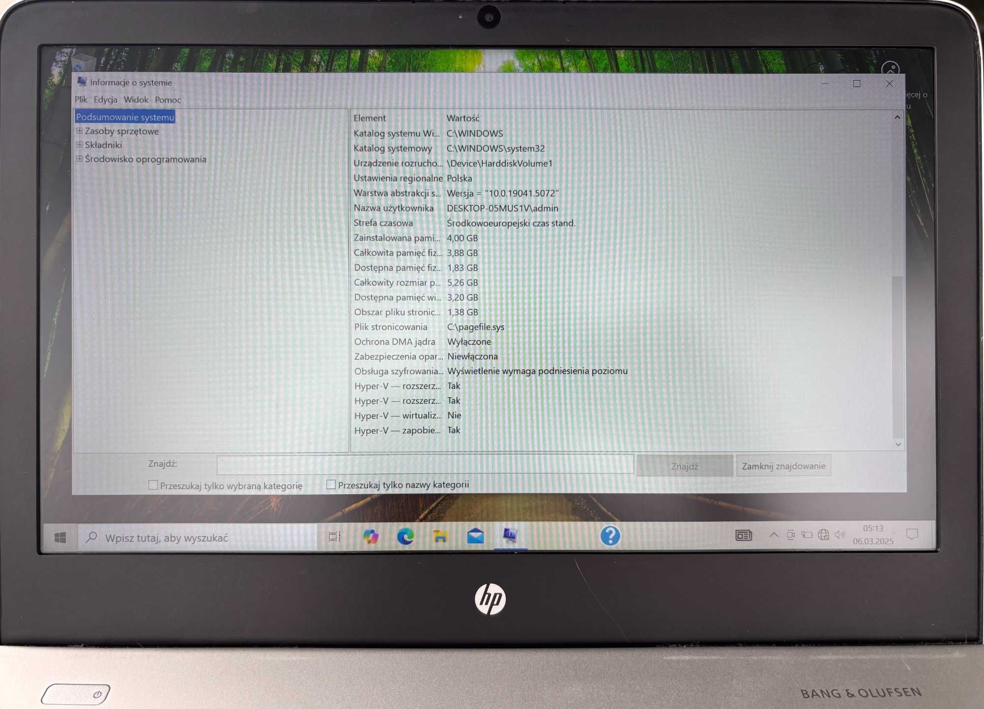 laptop hp envy notebook 13" i5 4gb/256gb ssd win10 home 13-d010nw