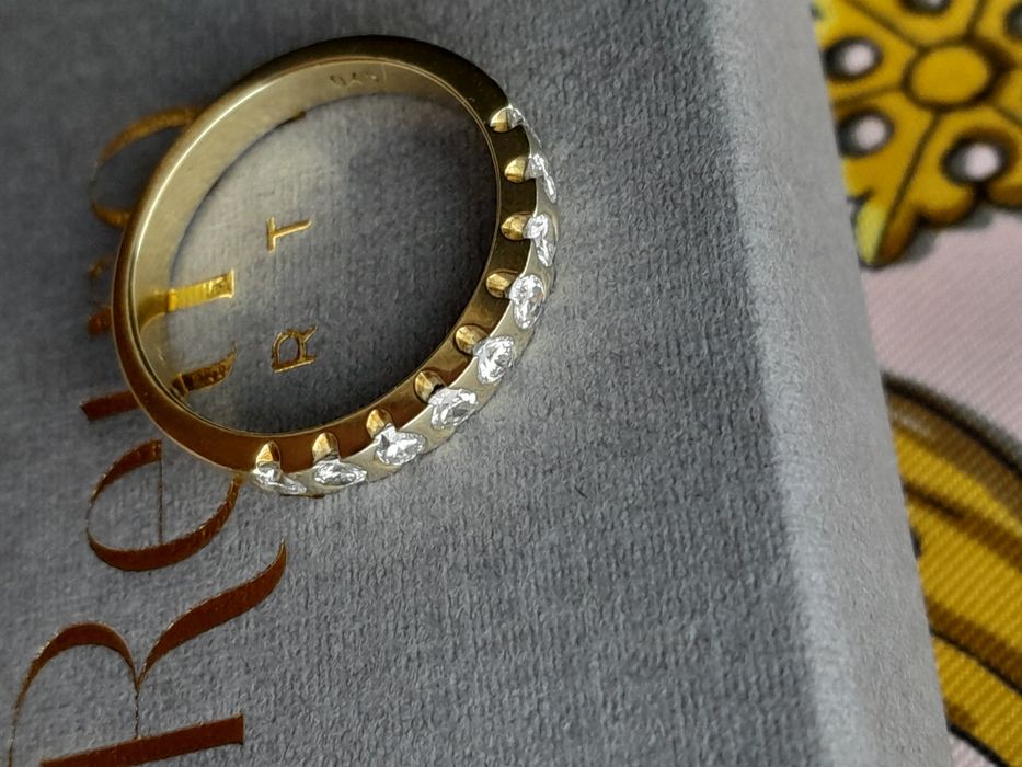 R.14 Obrączka Brylanty 0.5ct Złoto 585 WYCENA