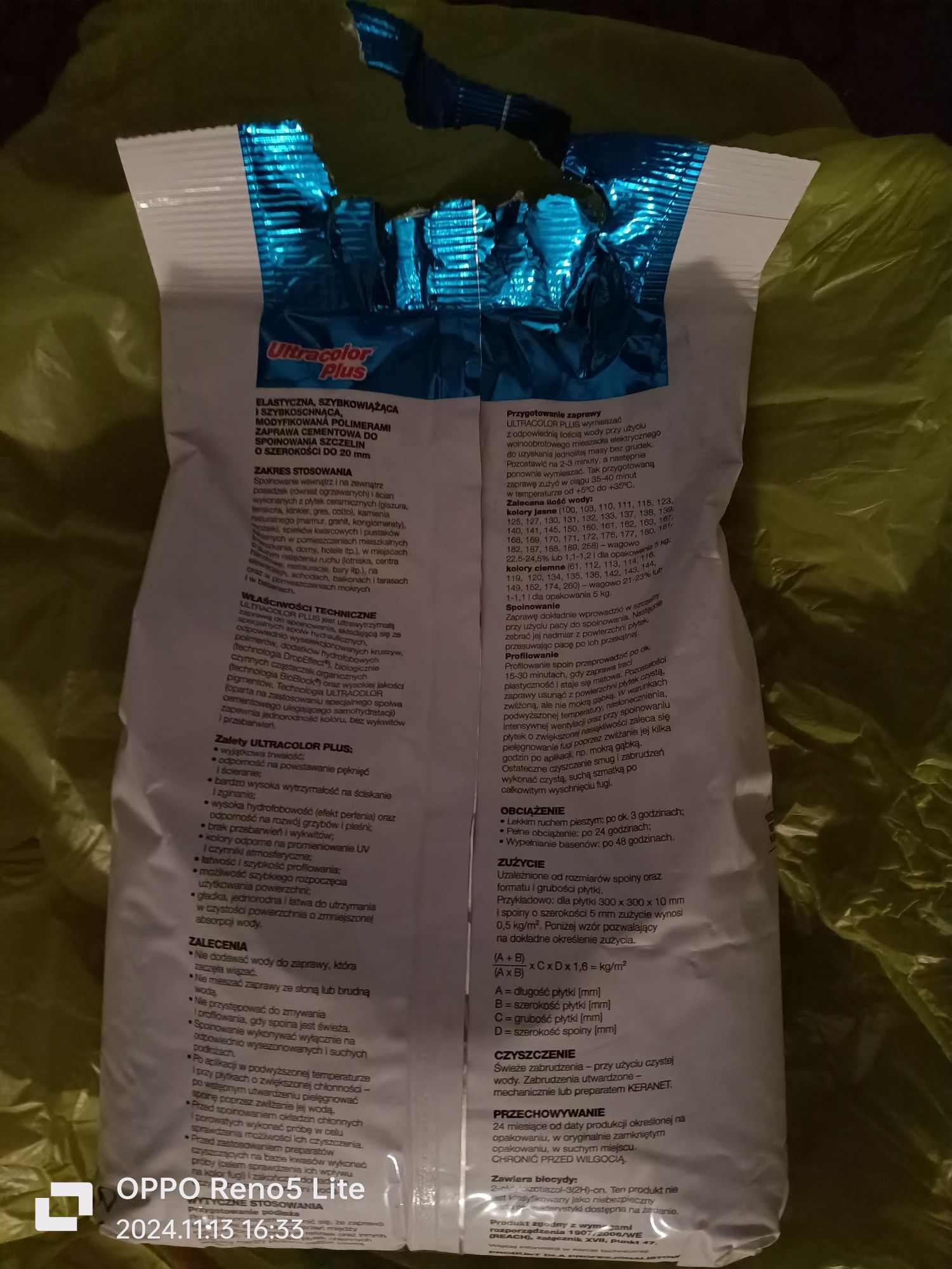 Fuga elastyczna Mapei Ultracolor Plus 103 księżycowy biały 5 kg