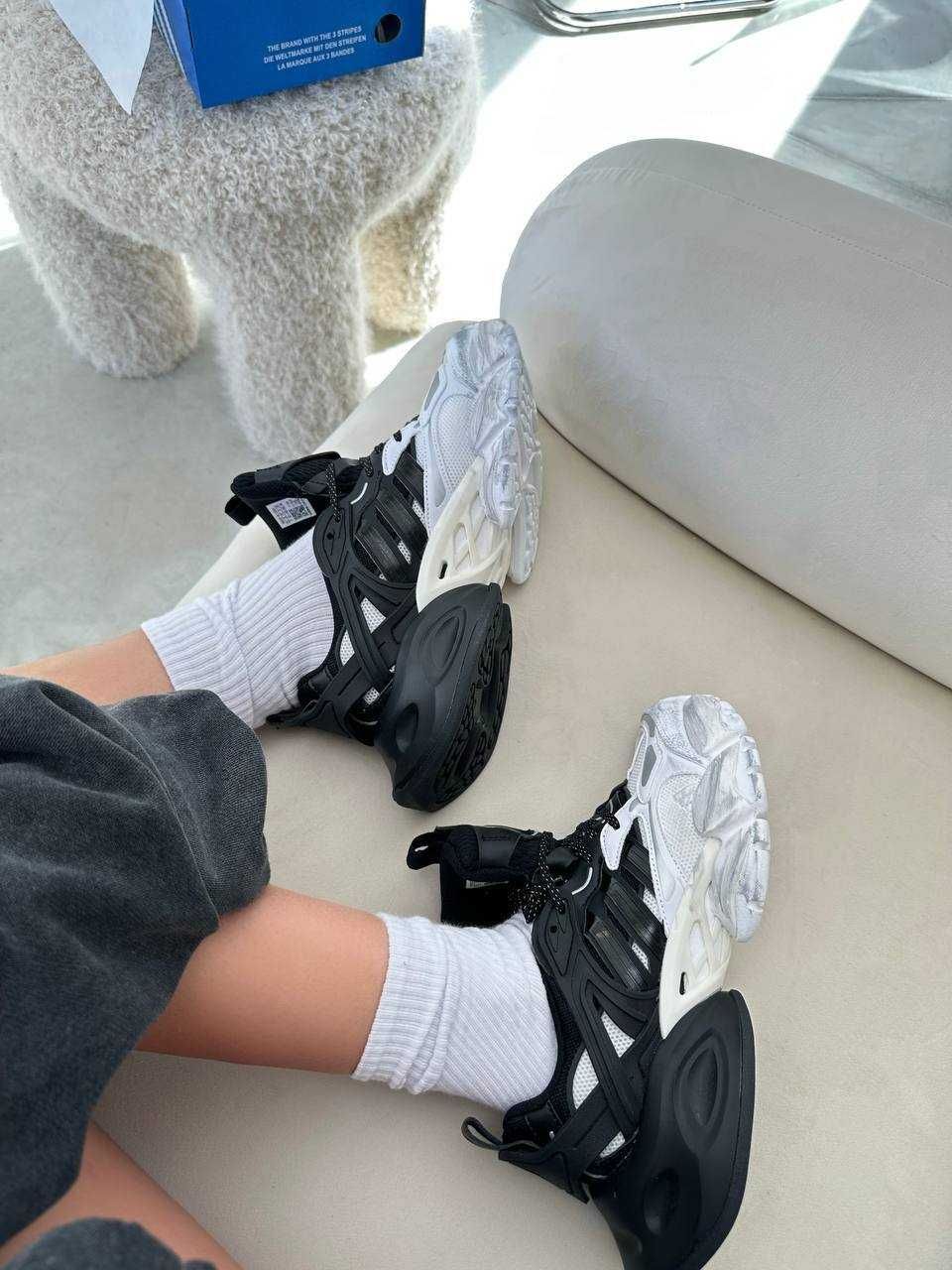 Кросівки Adidas Vento XLG Deluxe Black White / кроси Адідас Венто ХЛЖ