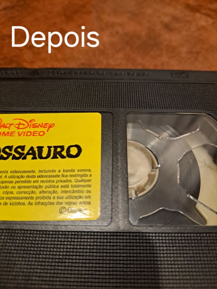 Faço limpeza profunda de cassetes VHS