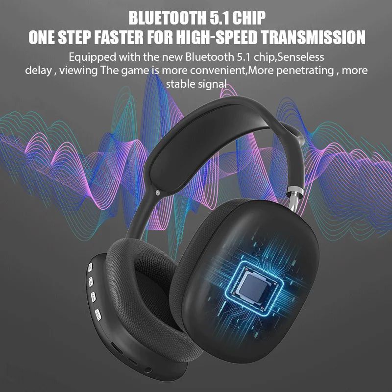 Бездротові повнорозмірні Bluetooth навушники накладки Macaron P9: