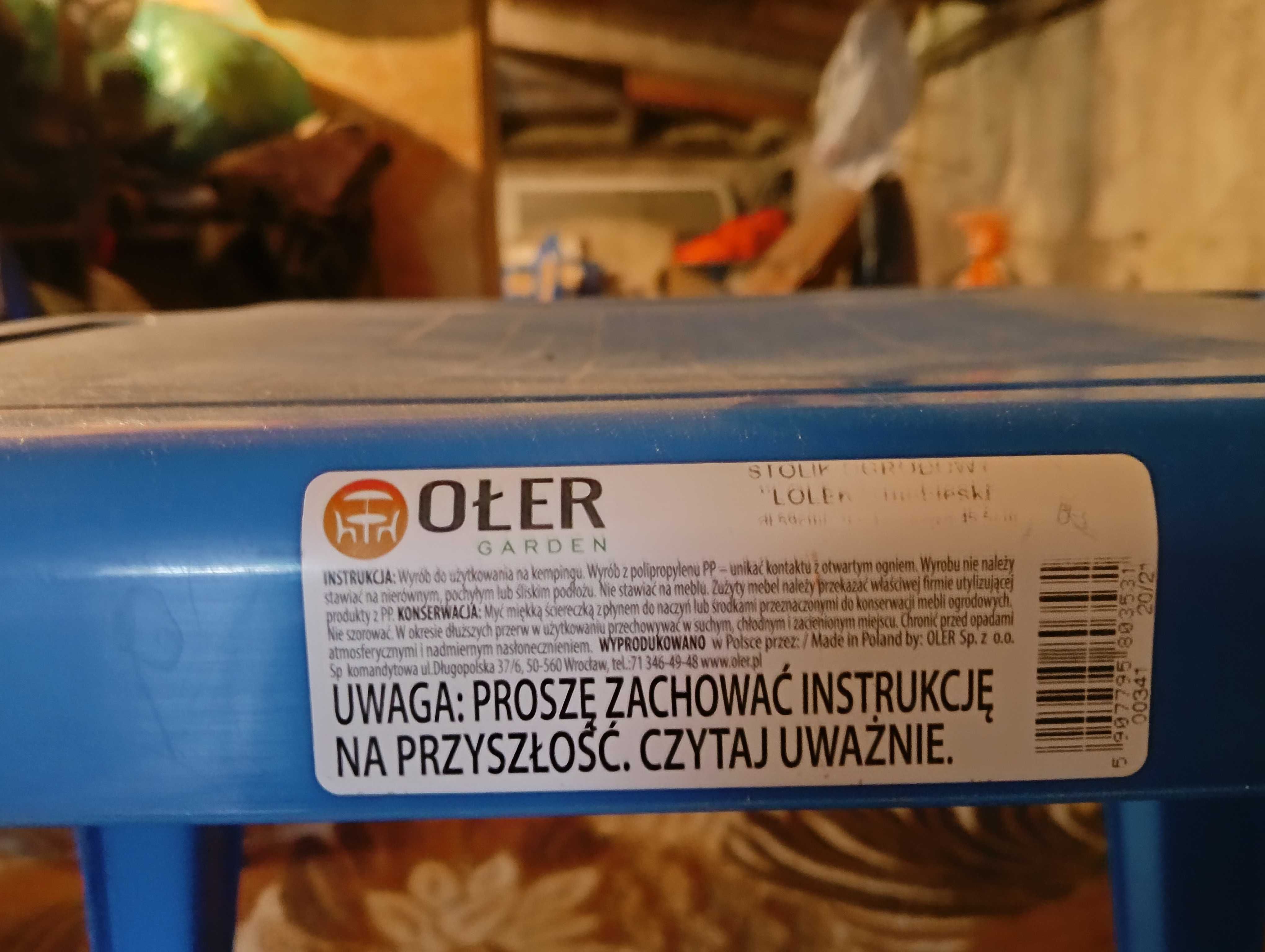 Stolik i 2 krzesełka