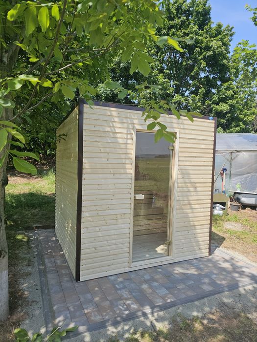Zewnętrzna Sauna fińska model Kopenhaga 2