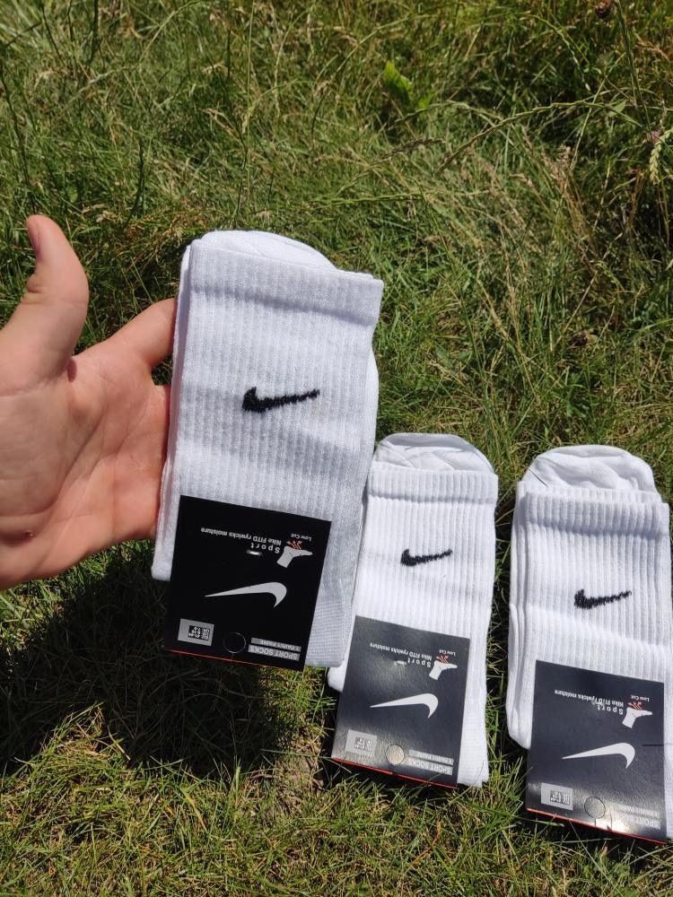 280 грн за 12 пар !! шкарпетки Nike|білі високі|Носки найк|sport socks