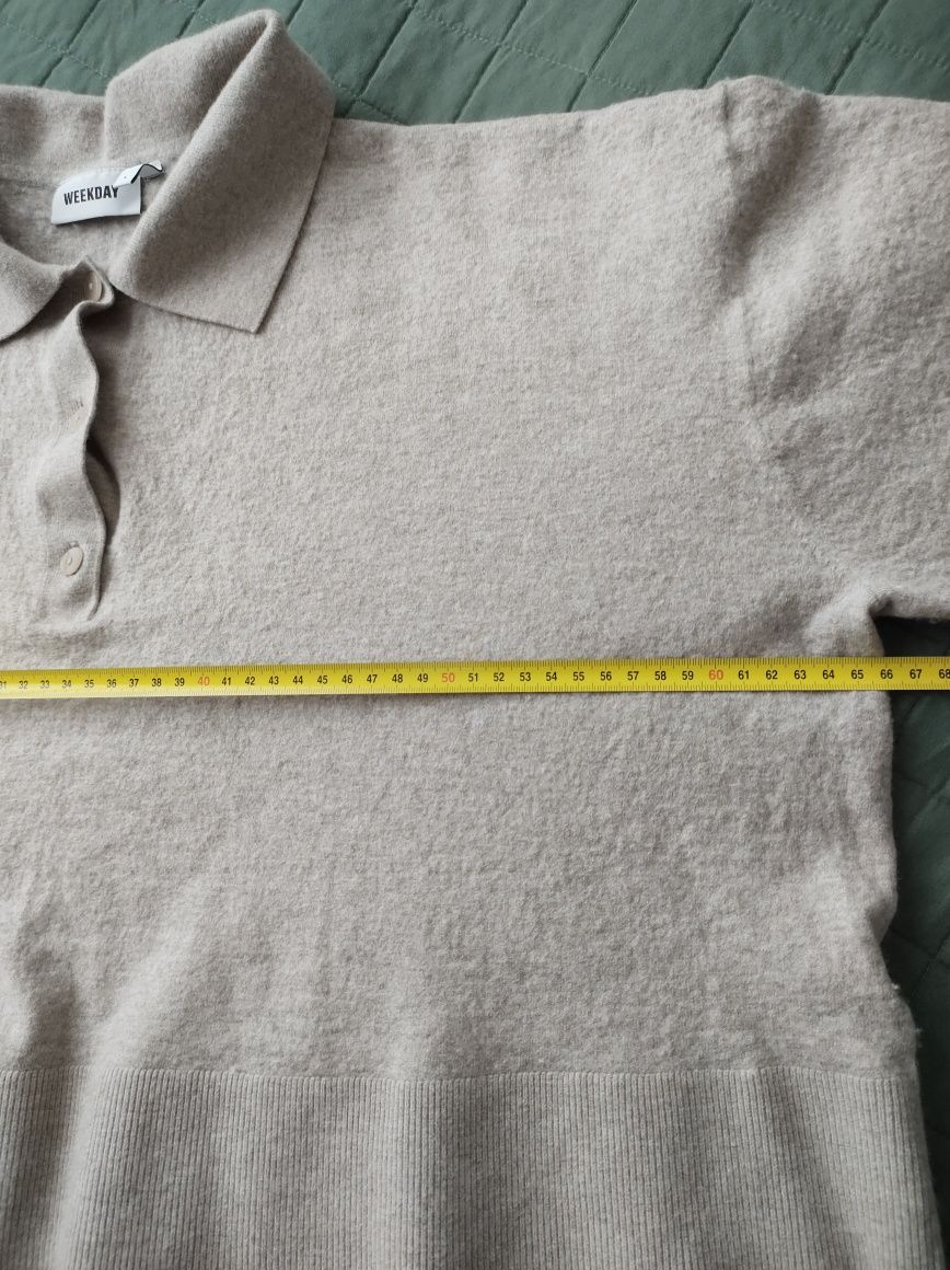 Weekday rozmiar L sweter wełniany damski