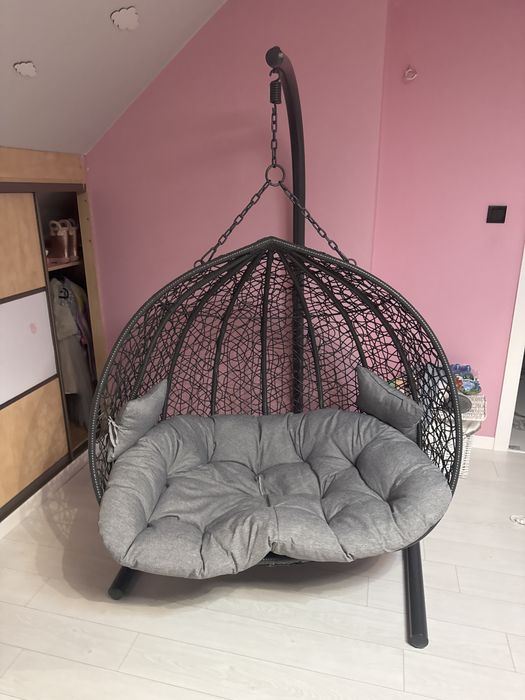 Huśtawka / kokon dwu osobowy rattan