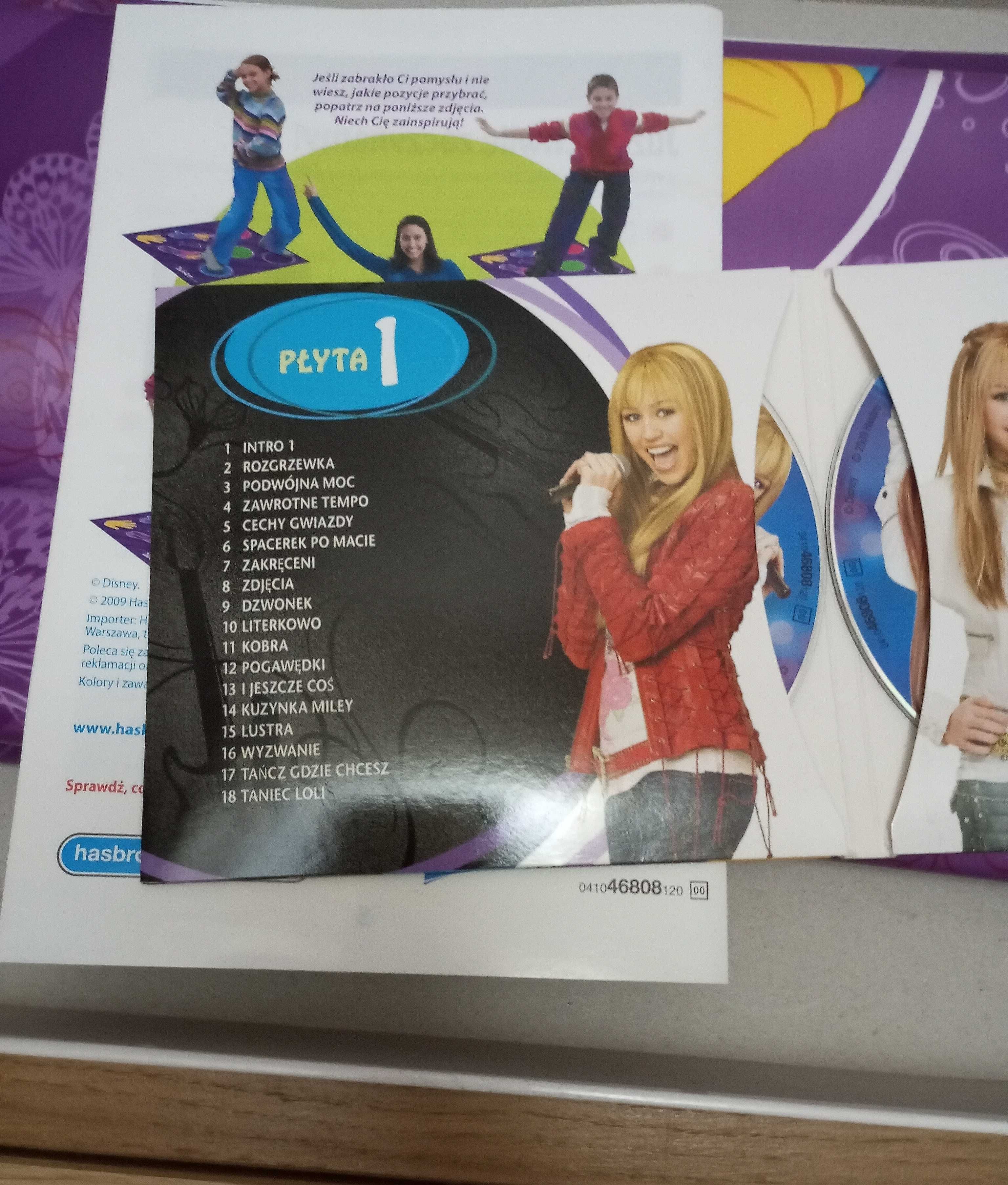 Gra Twister moves Hannah Montana Disney Hasbro