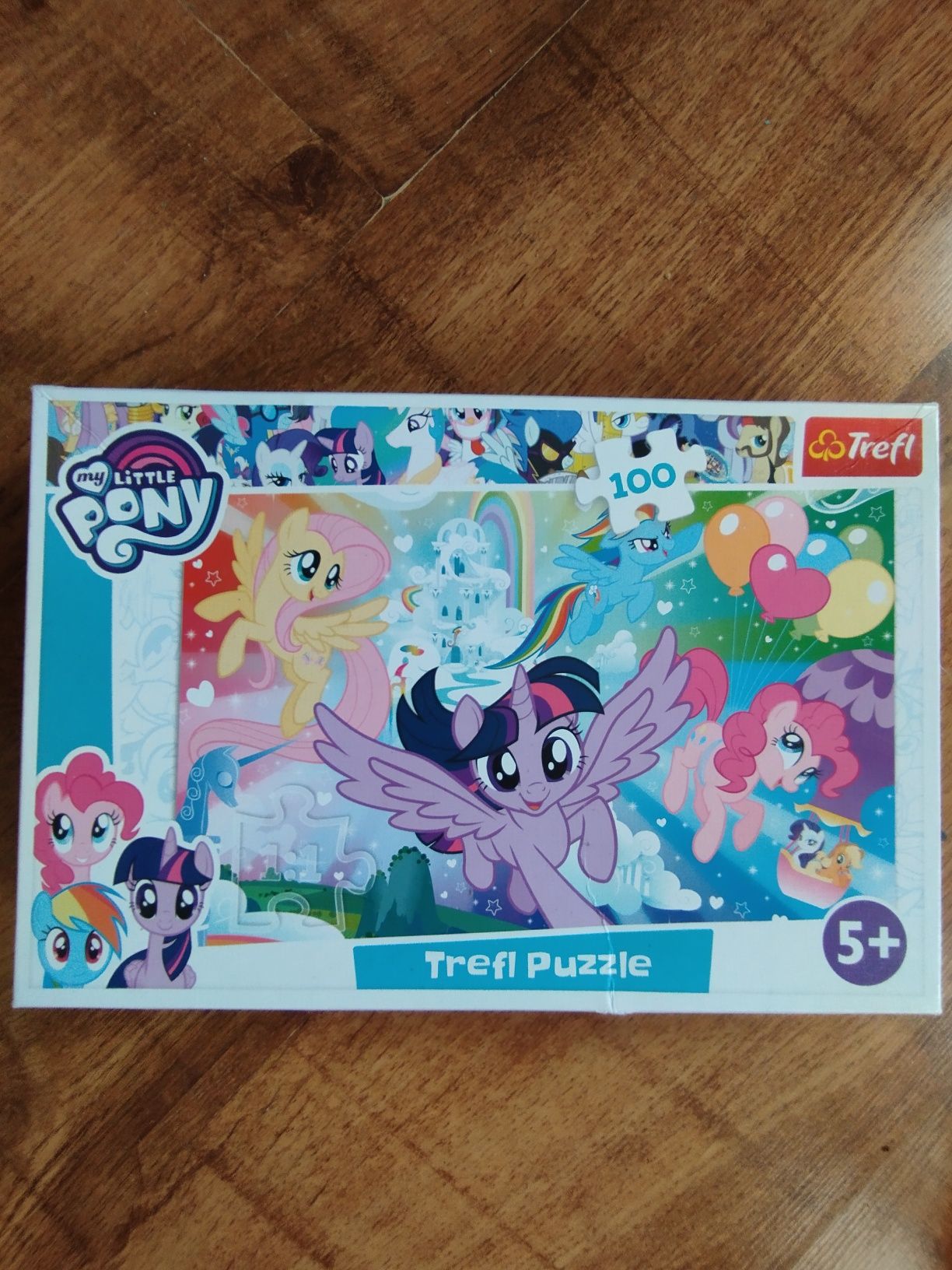 Puzzle 2x My Little Pony +  tęczowy jednorożec.