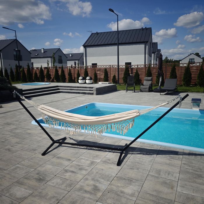 Stojak stelaż na hamak ogrodowy