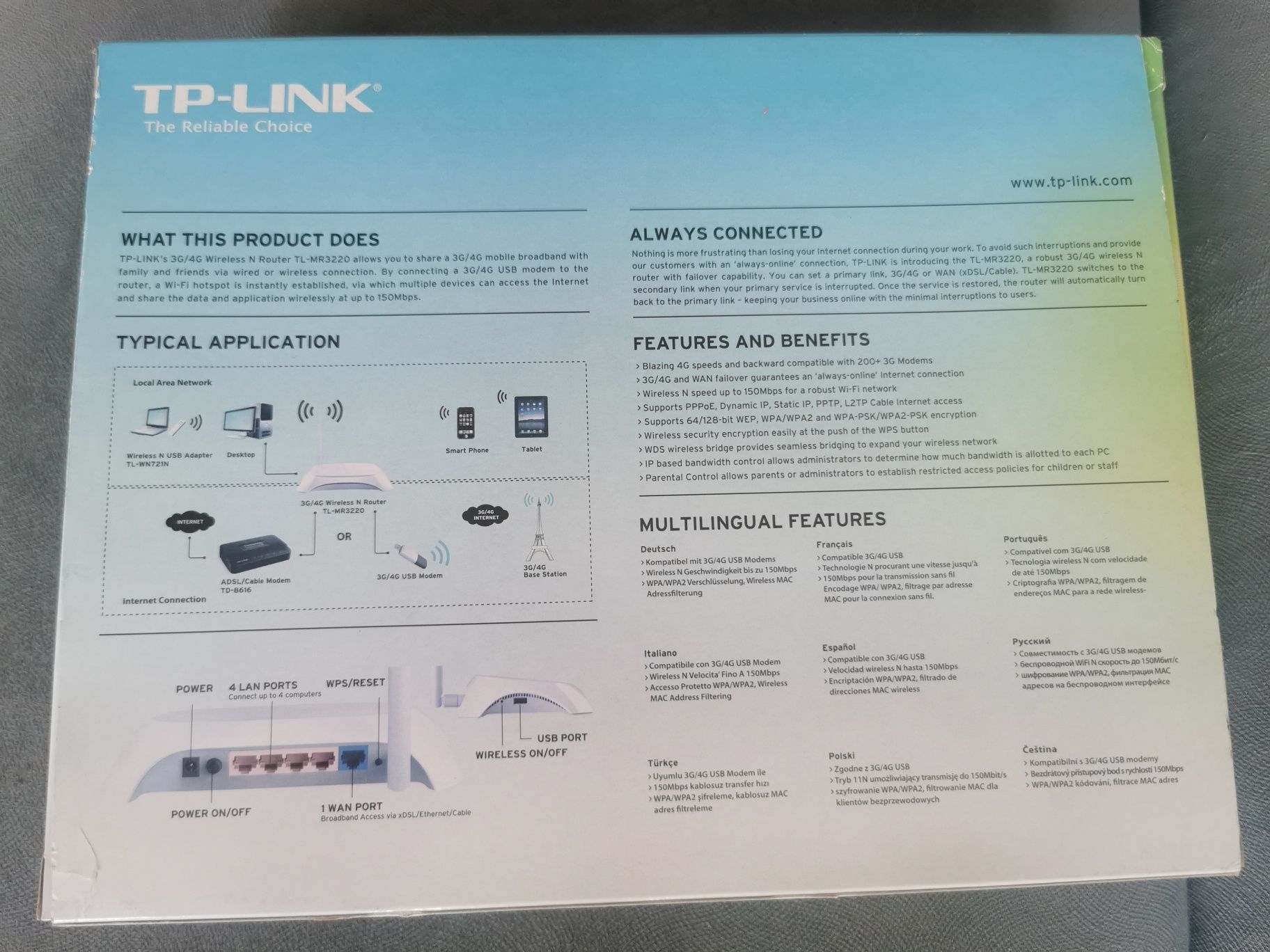 Router TP-Link 3G/4G wireless N