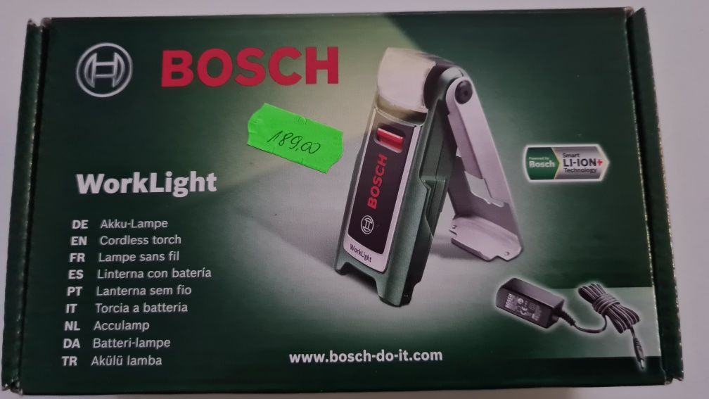 Bosch latarka akumulatorowa ,ładowarka