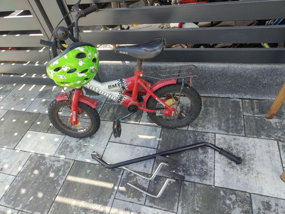 Rower, rowerek dziecięcy BMX koła 12 z zestawem do nauki jazdy