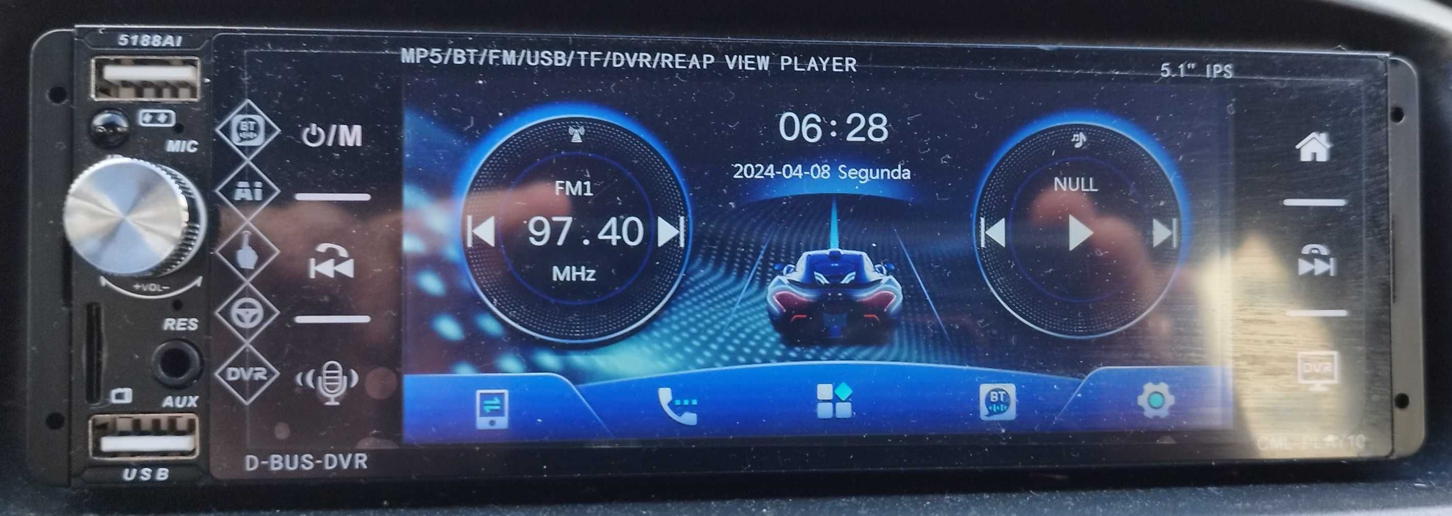 Auto Rádio Touch com câmara