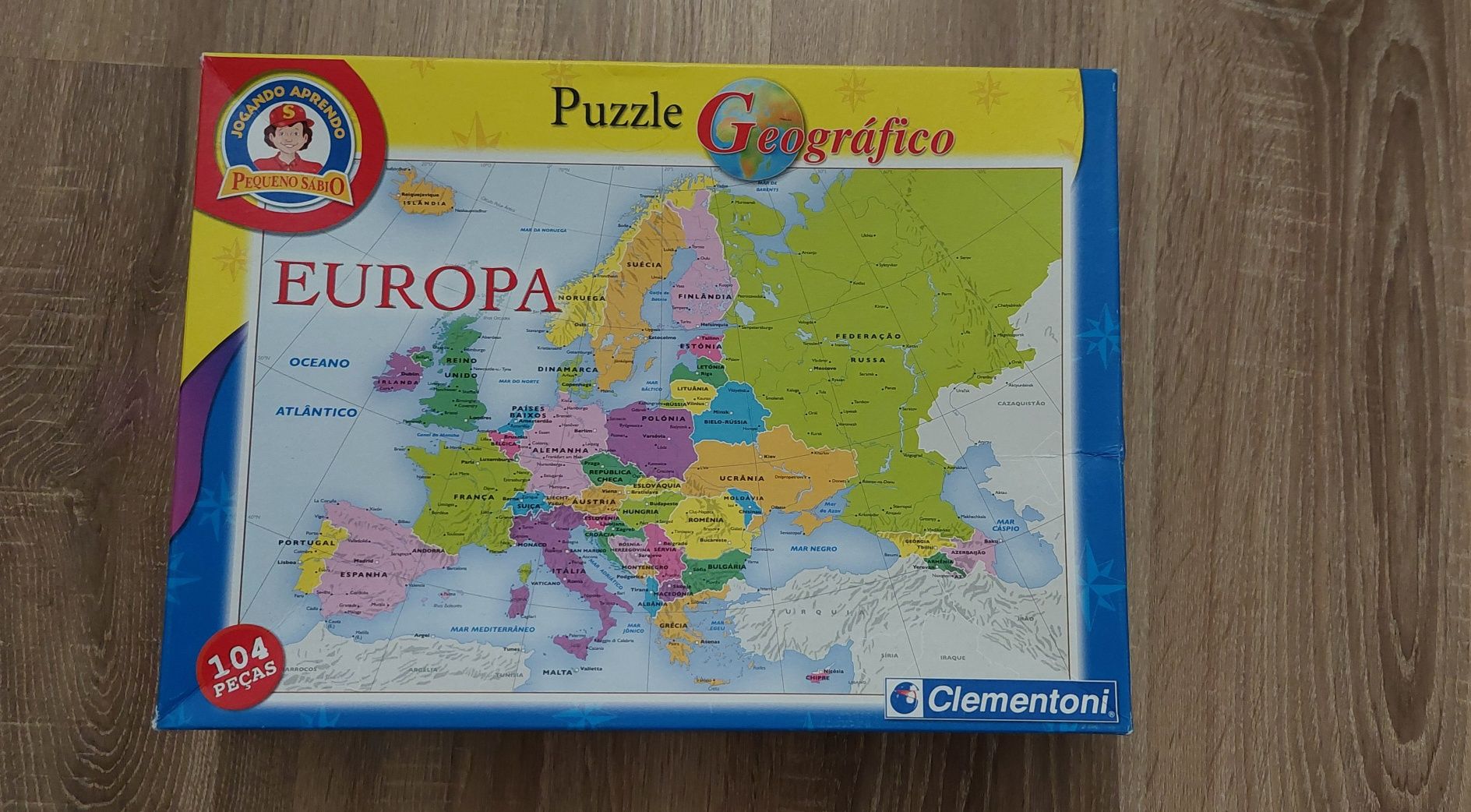 Puzzle europa 104 peças