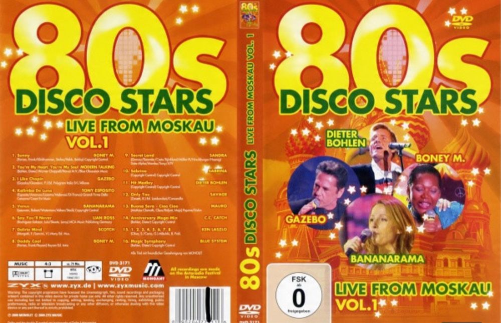 80 Super stars live italo disco Cccatch Modern Talking aż 3 dvd