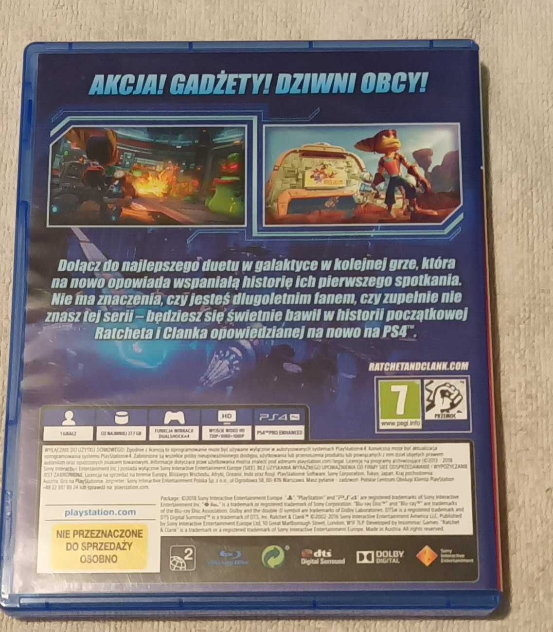 Gra PS4 Playstation Ratchet Clamk 7+