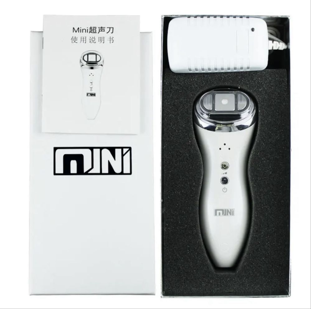 MINI HIFU lifting twarzy zmarszczki przebarwienia ems masażer twarz