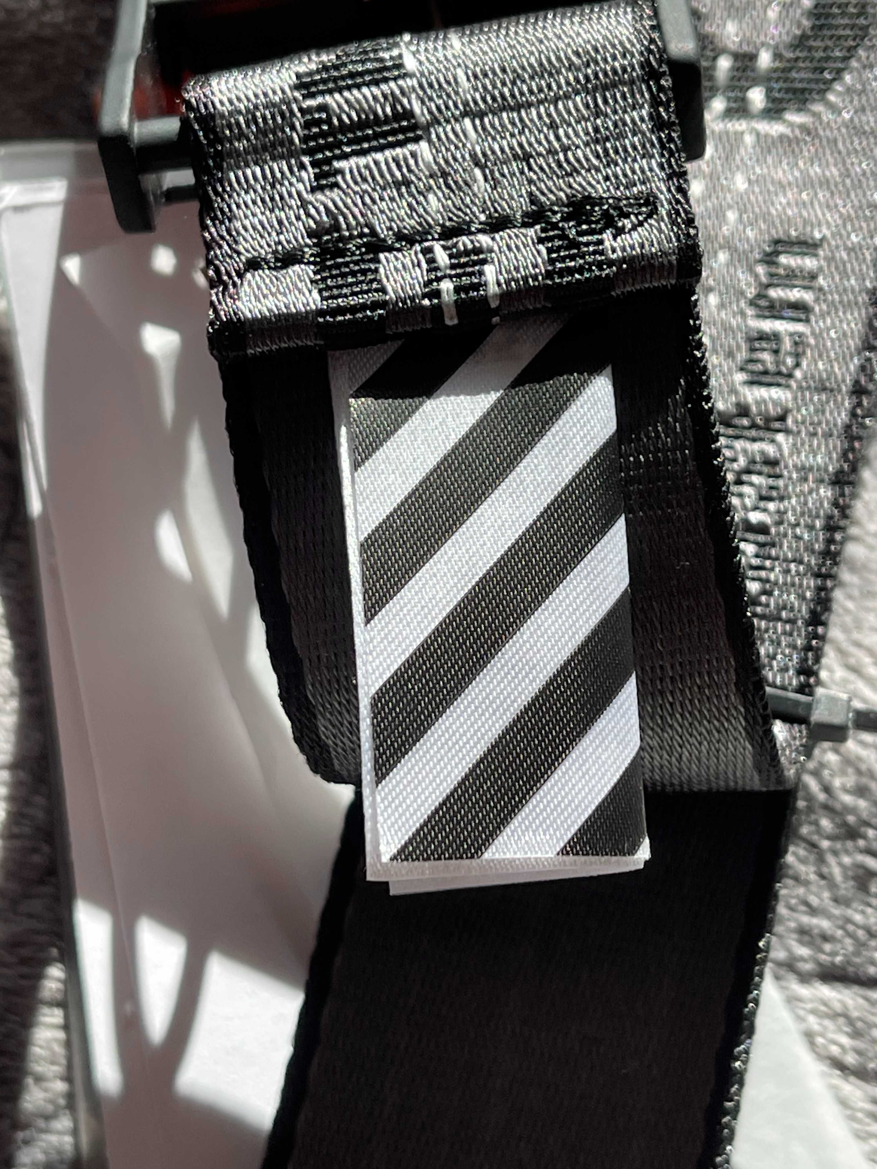 Pasek*Off-White*Industrial*Belt*200cm*Black*Gray*