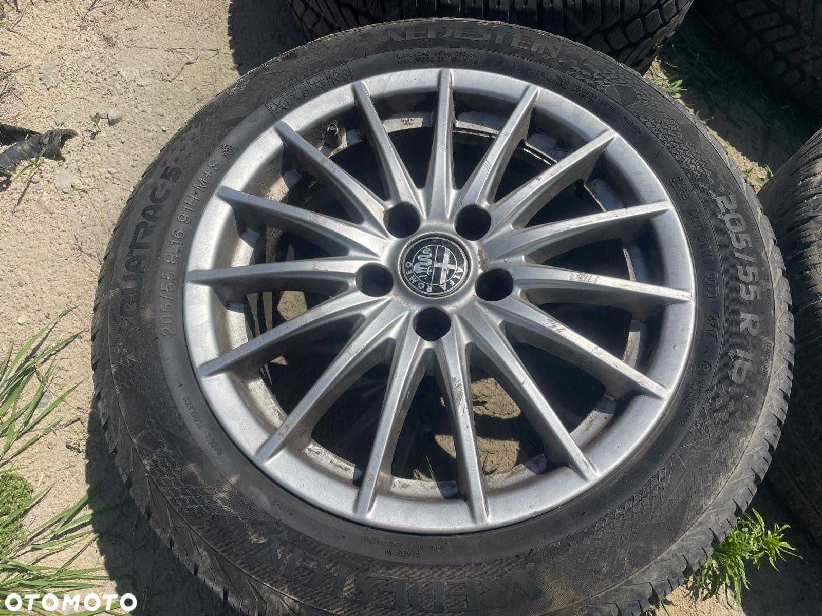 Felgi alufelgi z oponami zimowe oryginał 205/55 R16 Alfa Romeo 159