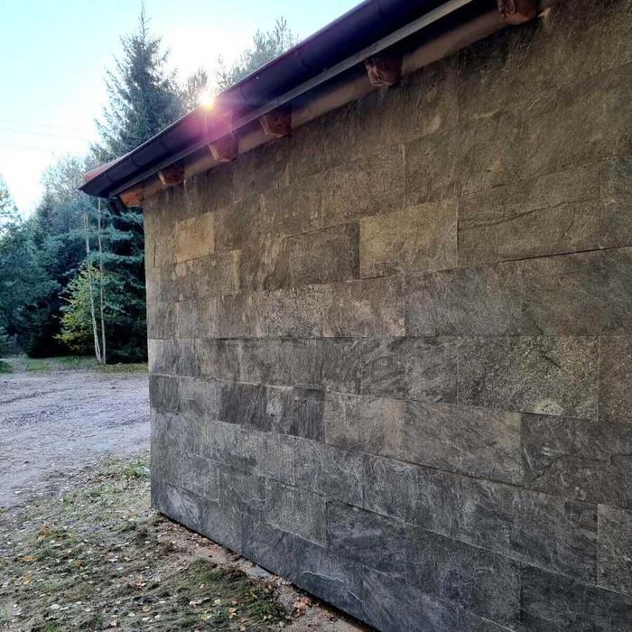 Silver Grey Shine Multicolor Copper Black Slate Deoli Łupek 30x10 Kwar