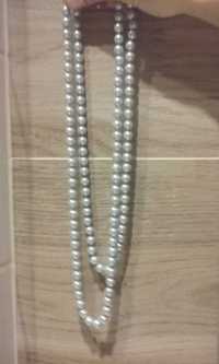 naszyjnik długi perłowy 120 cm