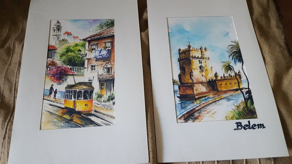 2 gravuras de Lisboa