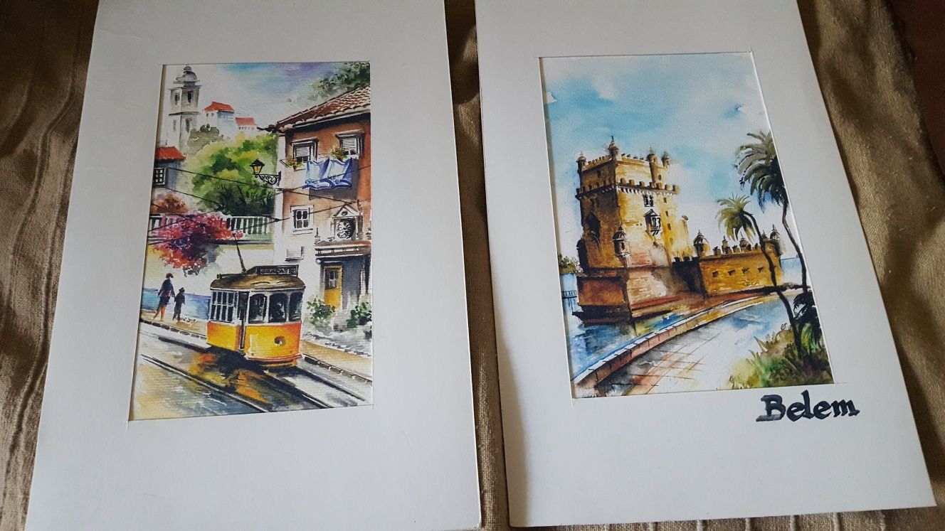 2 gravuras de Lisboa