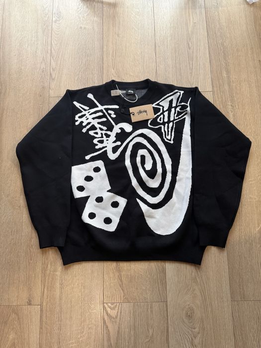 Stussy x Nike Bluza | Streetwear Sweter (Rozmiar L)