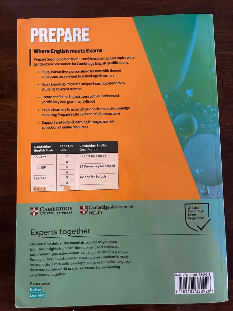 Prepare A1 Level 1 Cambridge