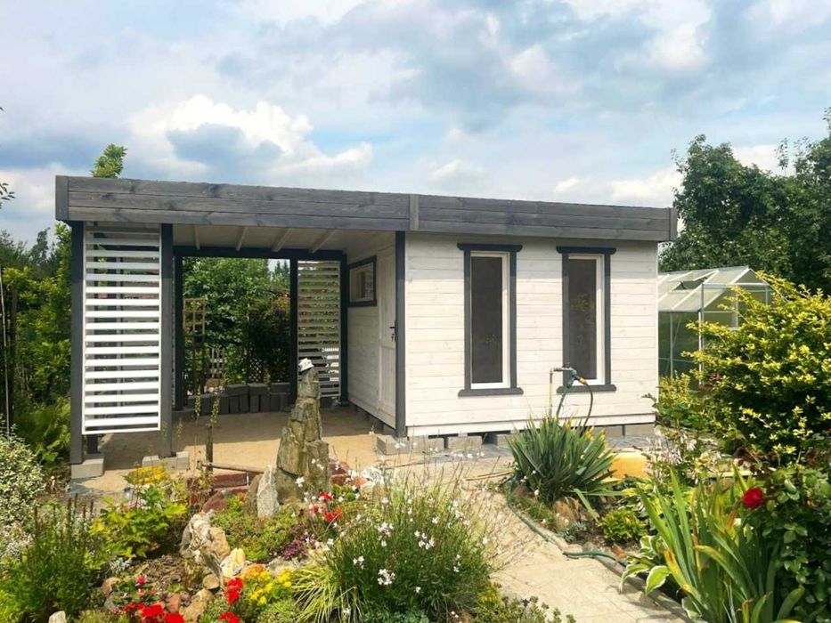 Domek narzędziowy, ogrodowy,drewniany,gospodarczy,3x3m+taras3x3m