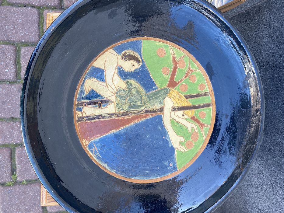 002 Talerz ceramiczny niemcy 36cm do powieszenia