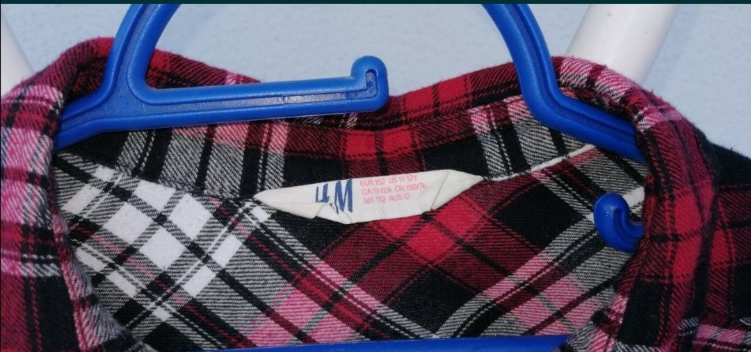 Koszula H&M w kratę roz. 146 super stan