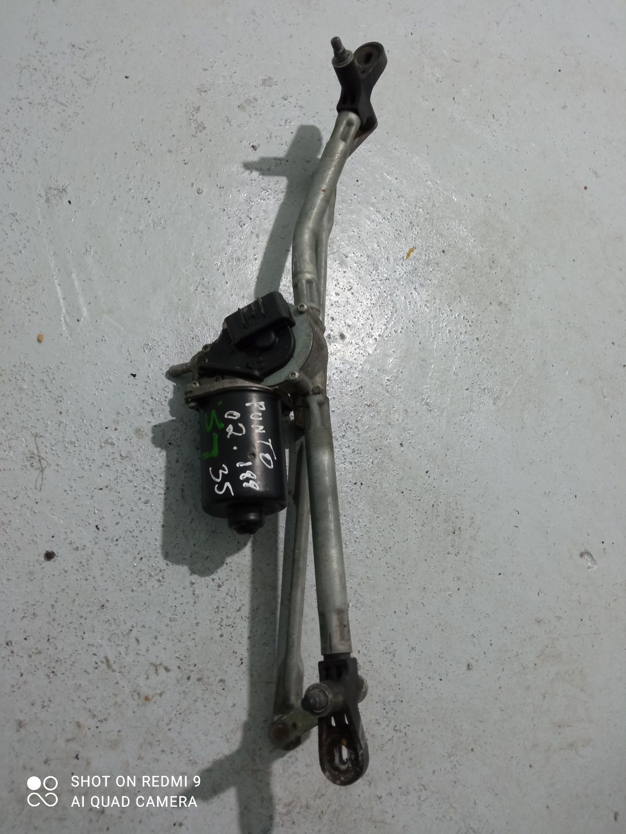 Sistema / aranha / motor limpa para brisas Fiat Punto de 2000 a 2004