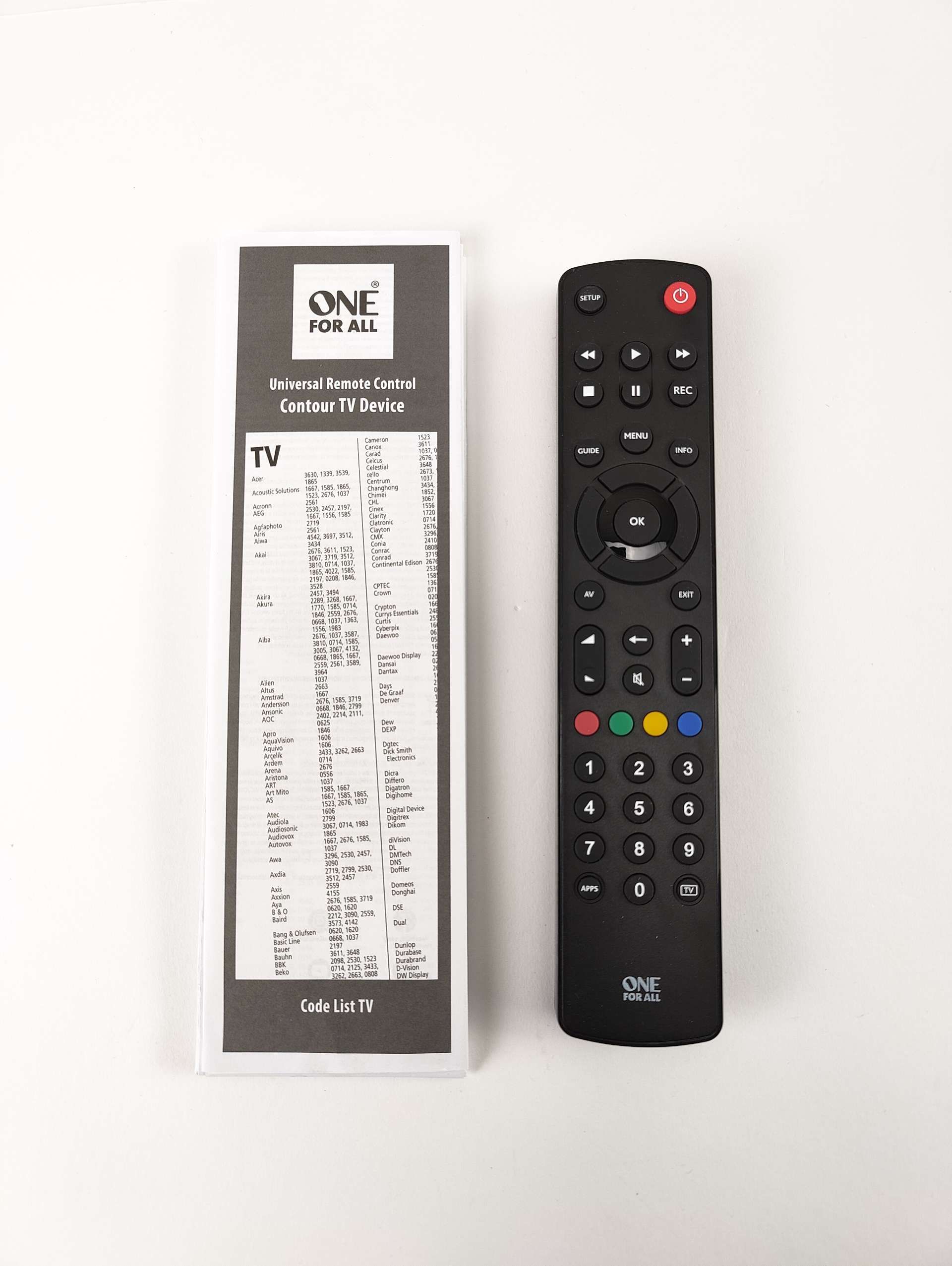 One For All Contour TV URC1210 LCD OLED Pilot uniwersalny do Samsung
