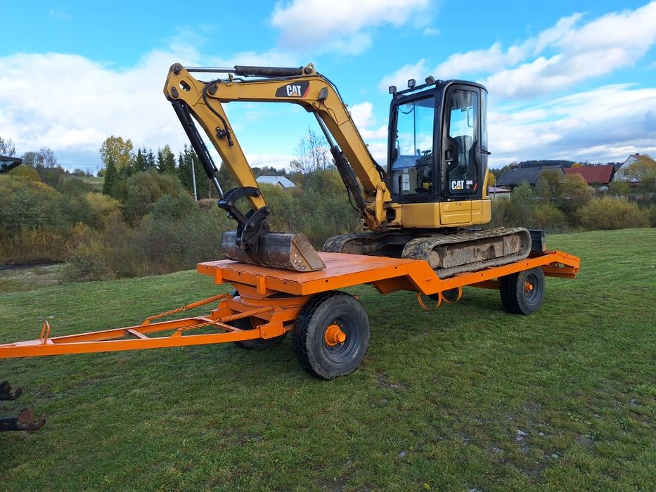 Przyczepa Pod minikoparke  laweta do ciągnika