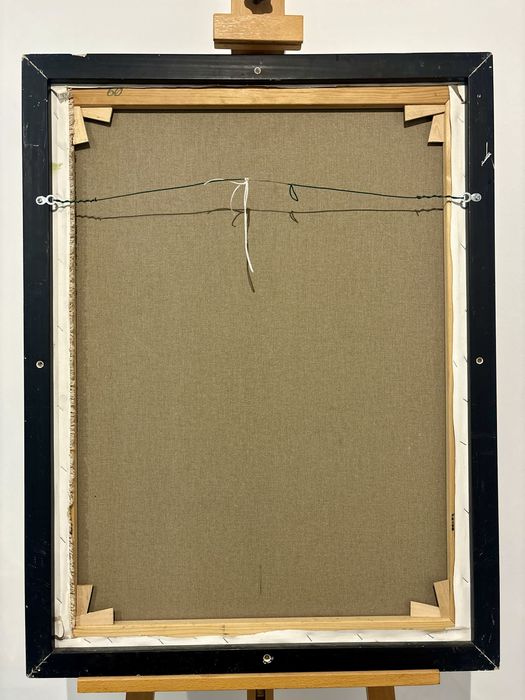 Niesamowita Impresja Koń w Galopie Sygnowany Obraz olejny na płótnie