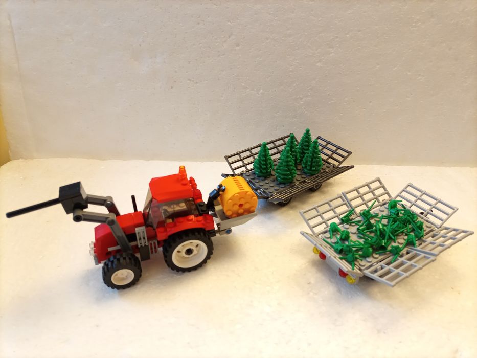 Klocki LEGO traktor maszyny farma