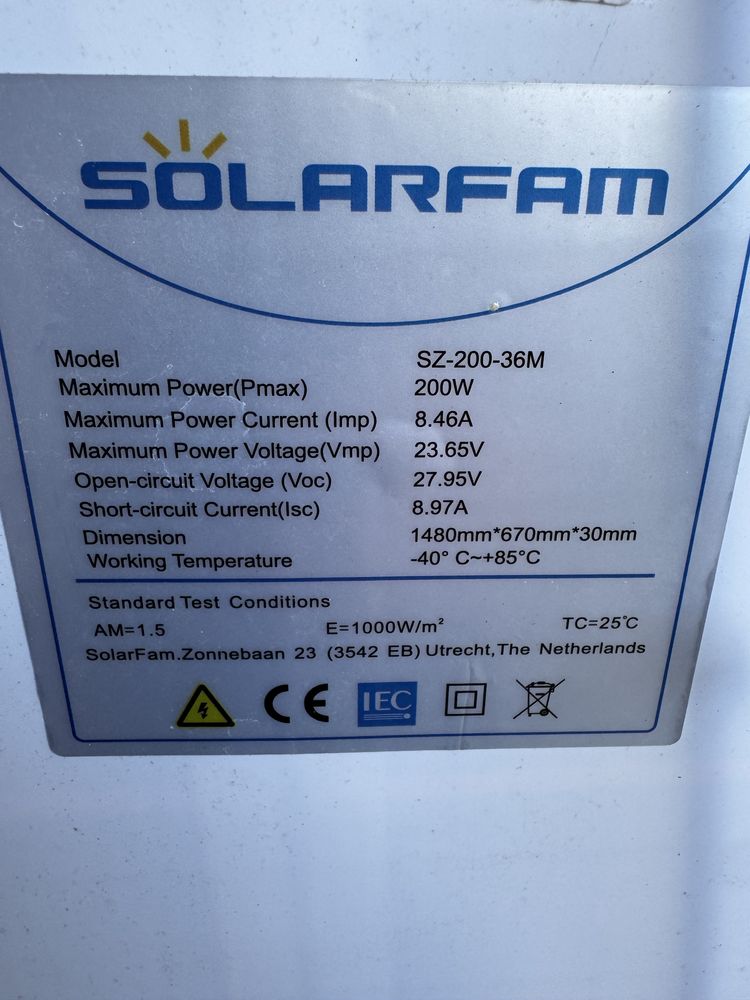 Panel solarny wraz z regulatorem MPPT victron