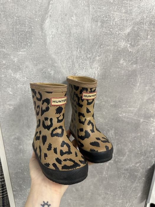 Сапоги ( гумаки ) дитячі леопардові Hunter