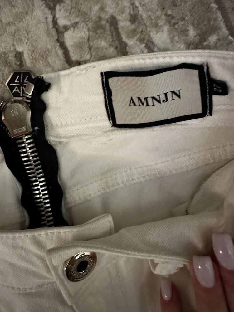 Белые джинсы Amn, Amnesia, Philipp Plein размер S
