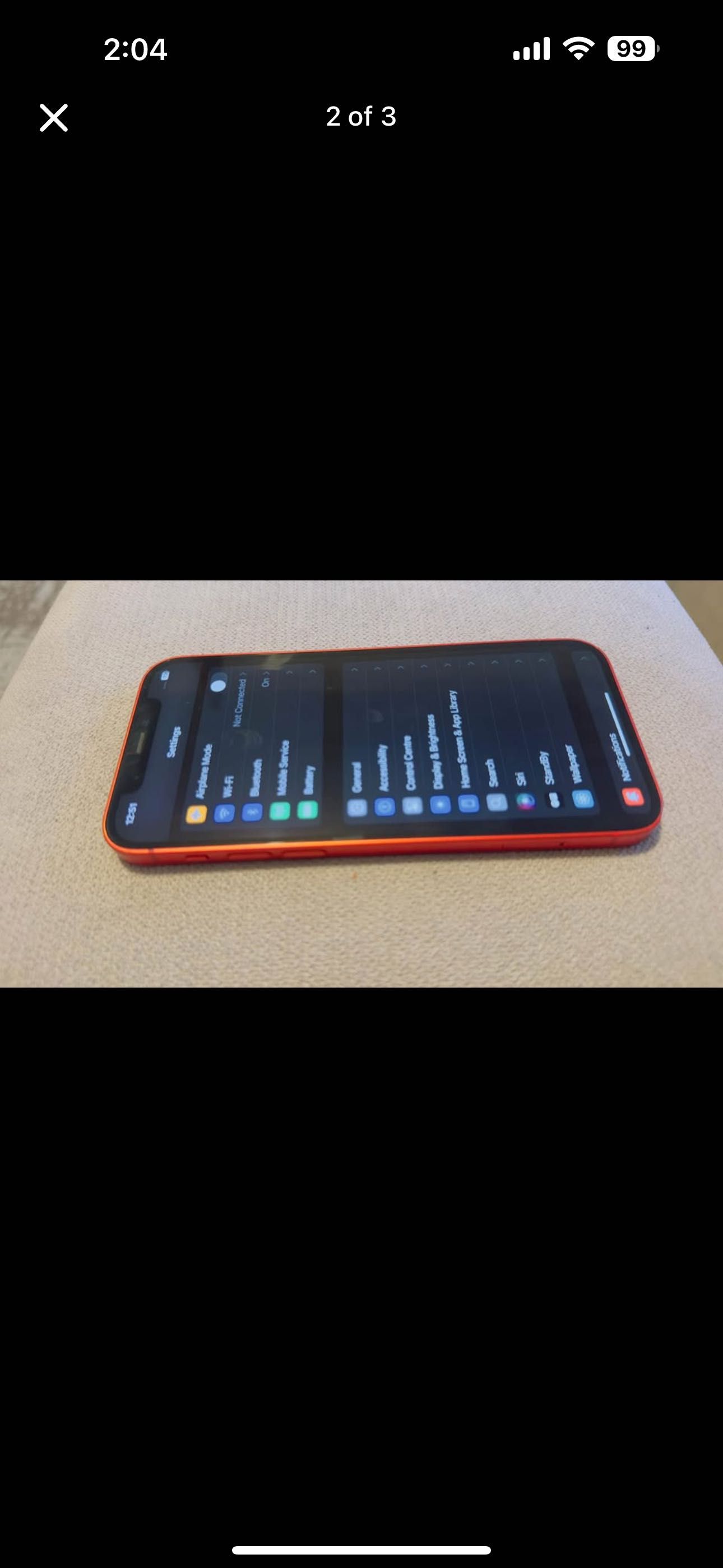 Vendo iPhone 12 (PRODUCT)RED de 64GB em excelente estado,