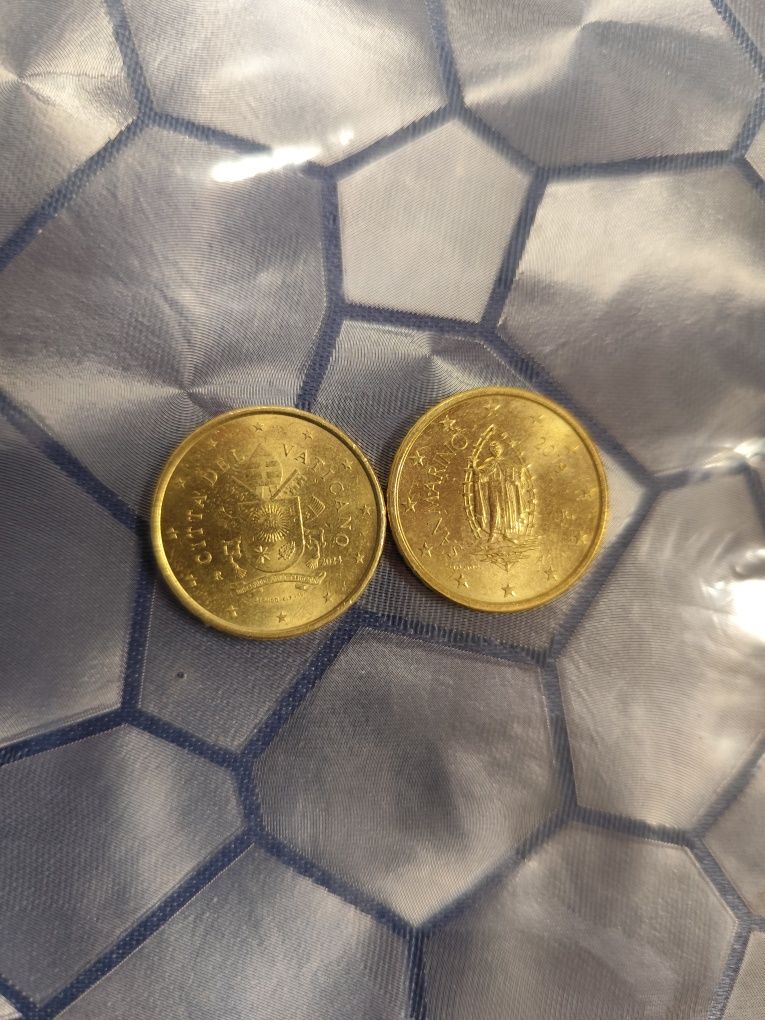 Moedas do Vaticano de 50 cêntimos