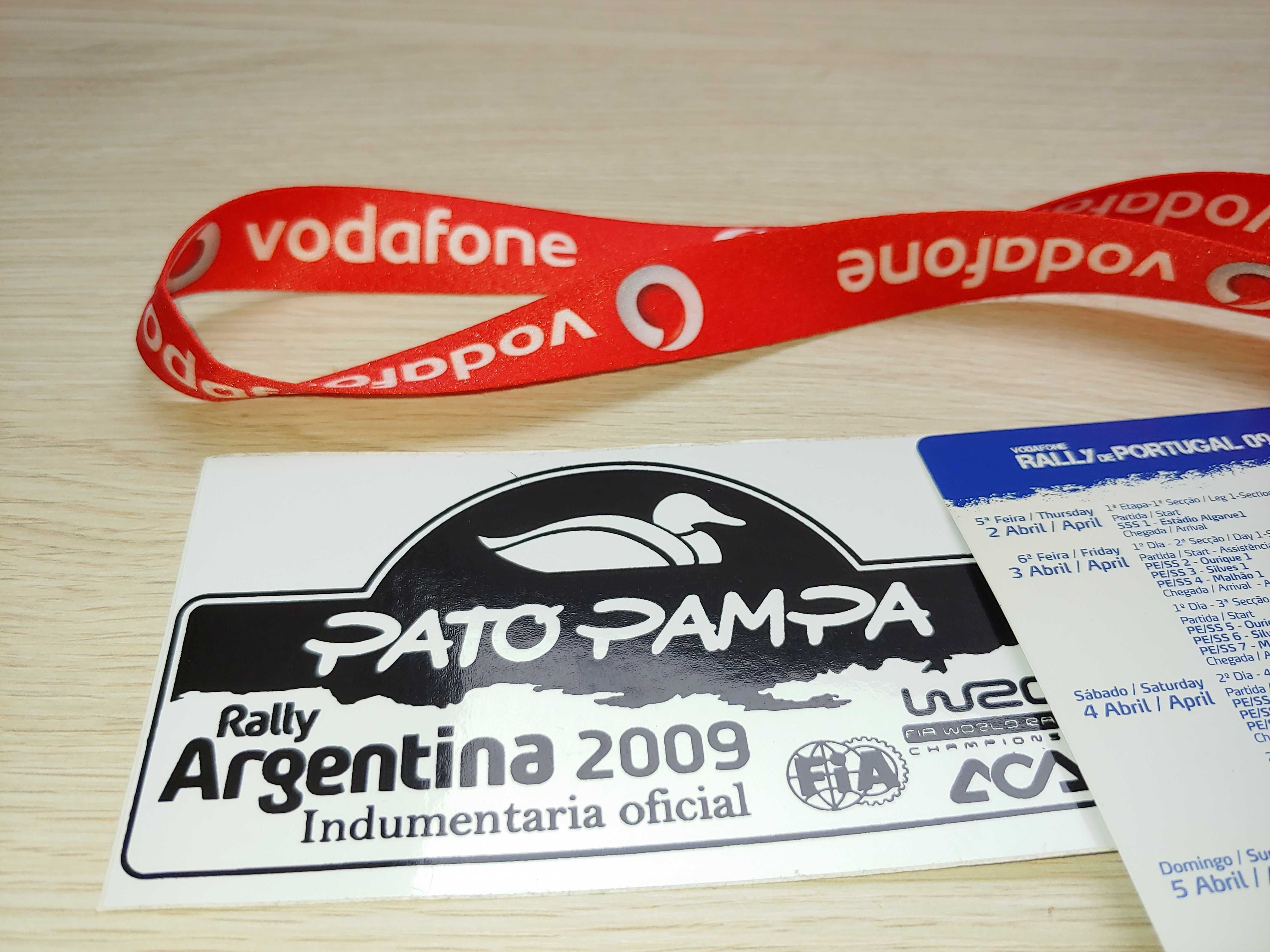 Bilet +Smycz Pamiątkowa z Rally Portugal 2009 Wrc + naklejka oryginał