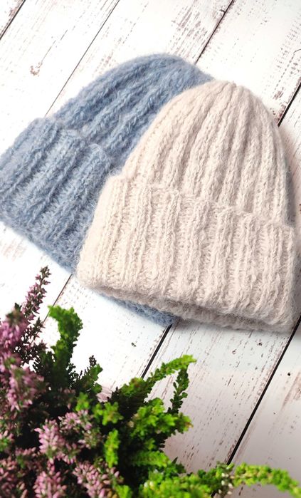 Czapka chmurka delikatna /RÓZNE KOLORY handmade