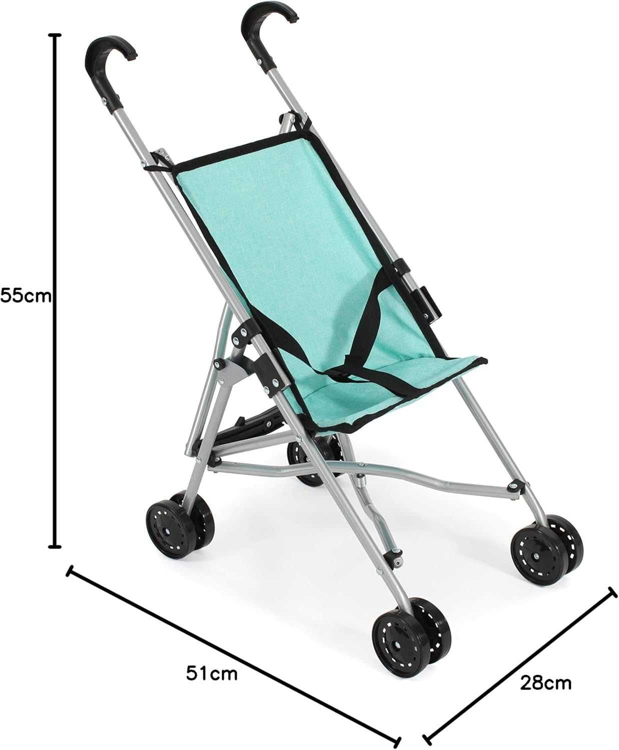 Wózek dla lalek parasolka - Miętowy - Bayer Chic 600 30 - KRK