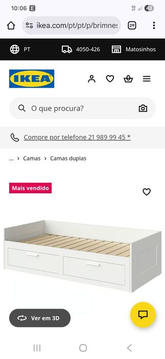 Cama ikea solteiro e casal